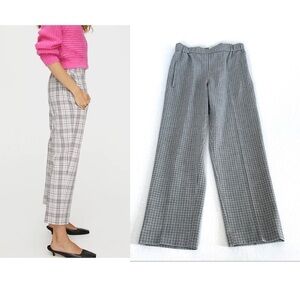 Aritzia Wilfred Darontal Pant in Grey Check